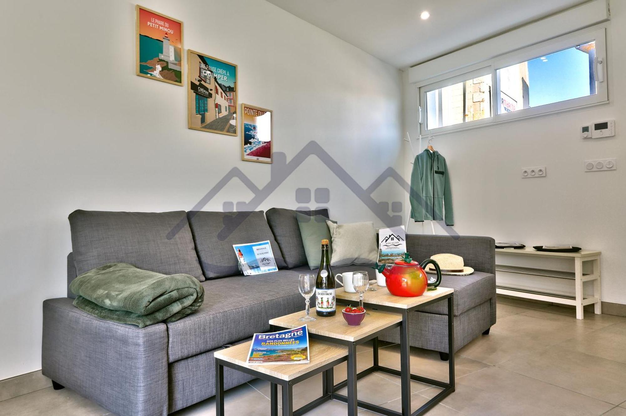 Localise - M44 - Ty Juzolie -maison De Plain-pied Avec Jardin Clos A Deux Pas Du Centre, Du Port Et Des Plages Du - Wifi Inclus - Linge De Lit Inclus - Animaux Bienvenus Holiday home *