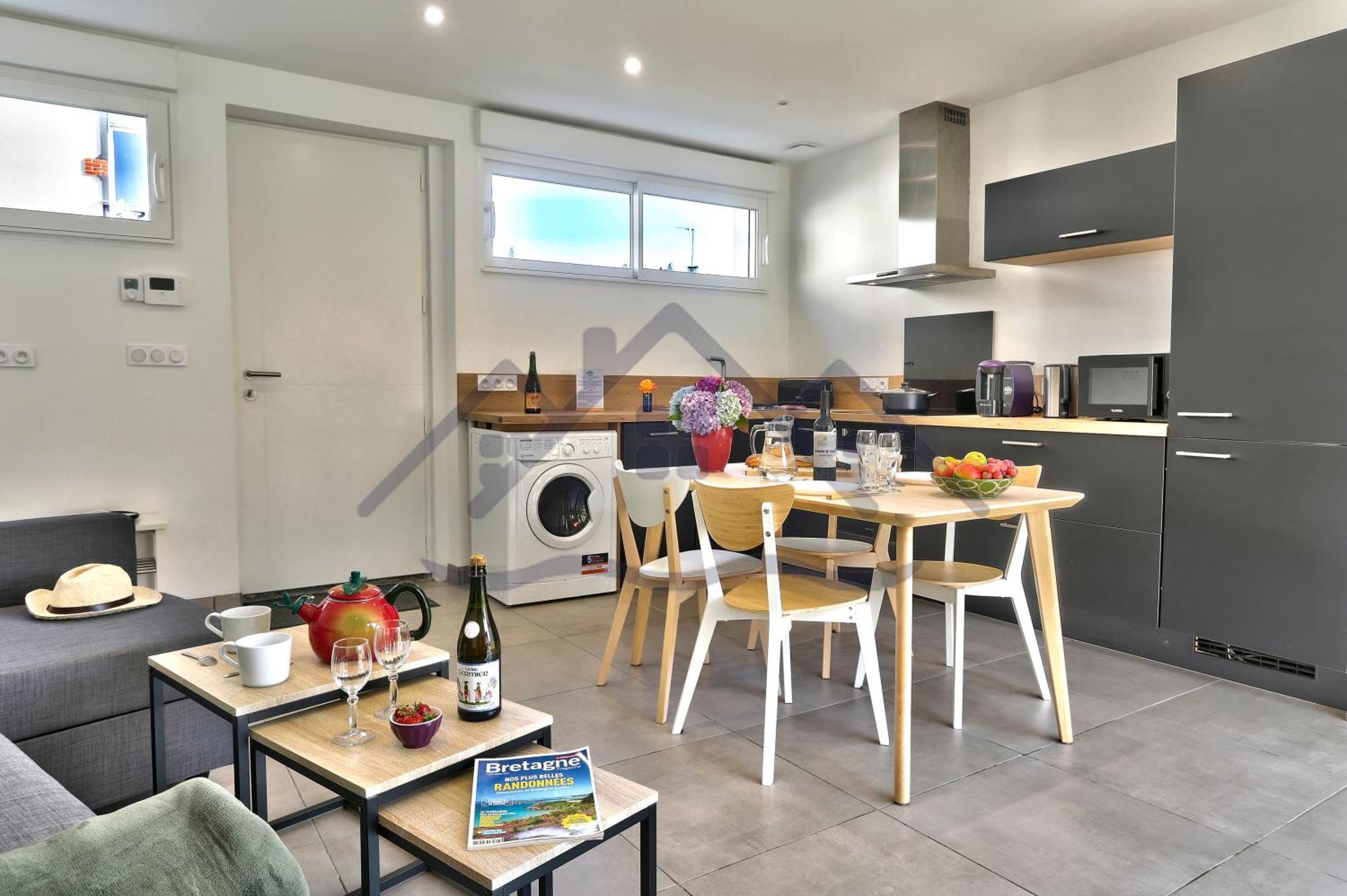 Localise - M44 - Ty Juzolie -maison De Plain-pied Avec Jardin Clos A Deux Pas Du Centre, Du Port Et Des Plages Du - Wifi Inclus - Linge De Lit Inclus - Animaux Bienvenus