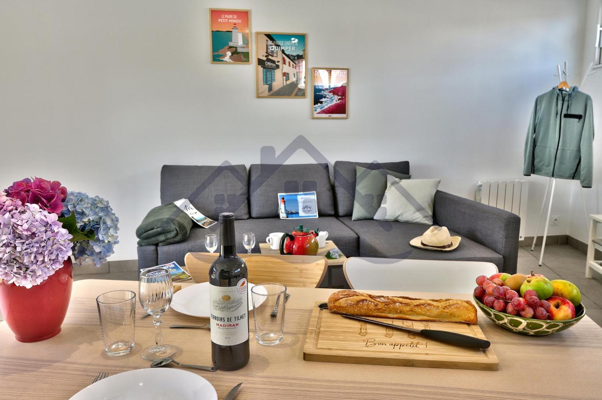 Localise - M44 - Ty Juzolie -maison De Plain-pied Avec Jardin Clos A Deux Pas Du Centre, Du Port Et Des Plages Du - Wifi Inclus - Linge De Lit Inclus - Animaux Bienvenus *