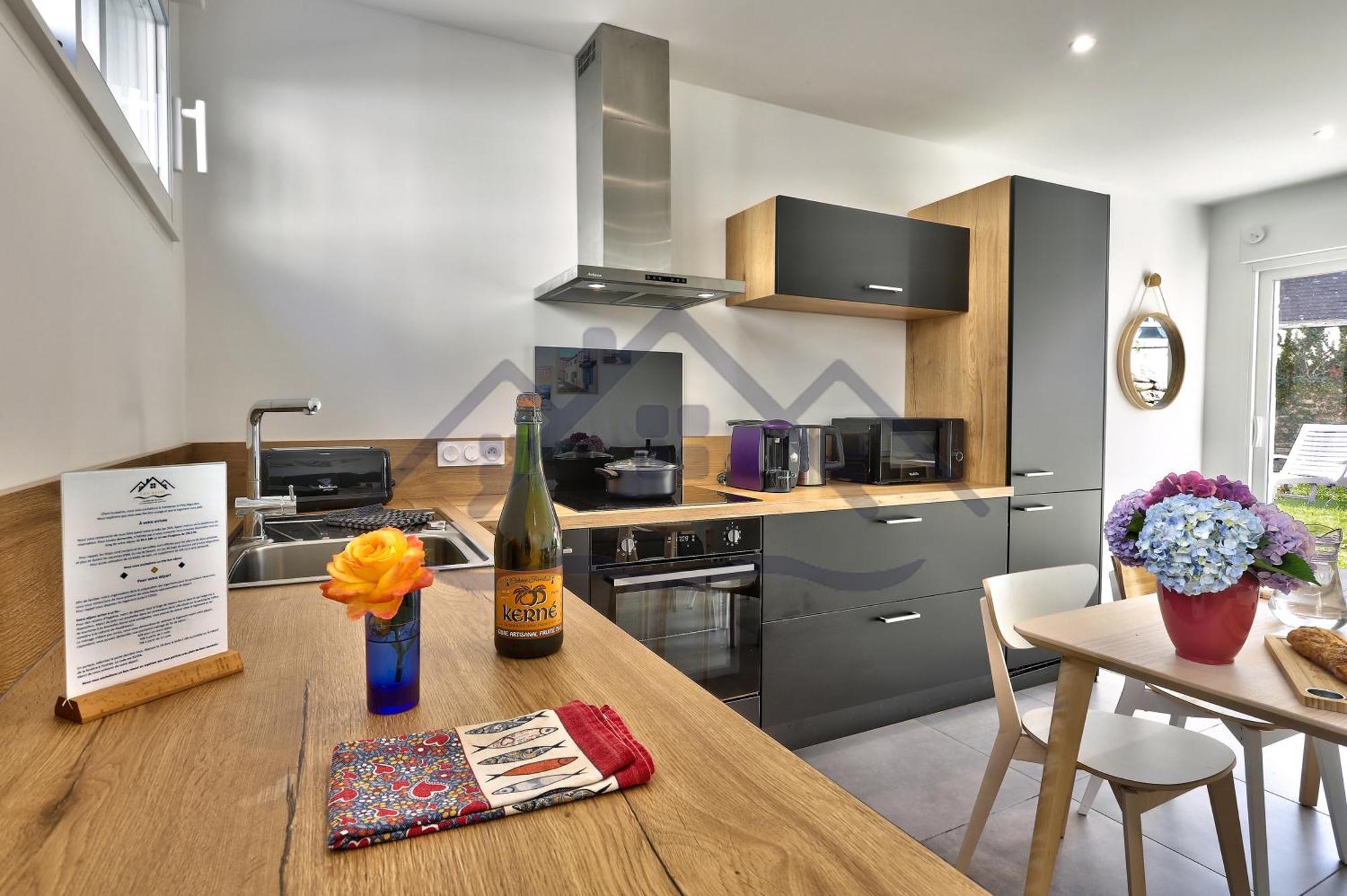 Localise - M44 - Ty Juzolie -maison De Plain-pied Avec Jardin Clos A Deux Pas Du Centre, Du Port Et Des Plages Du - Wifi Inclus - Linge De Lit Inclus - Animaux Bienvenus Сasa de vacaciones